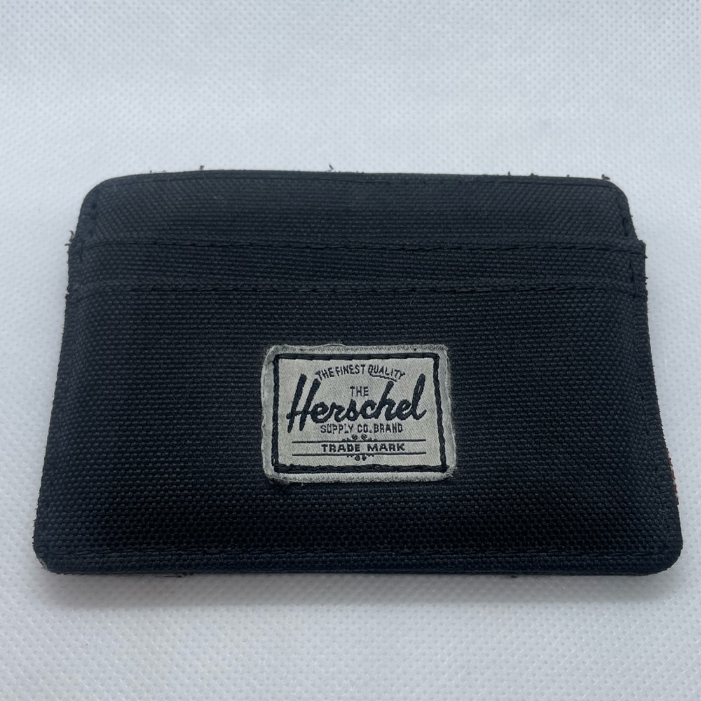 Mens Black Herschel Supply Company Wallet Cardholder - Picture 1 of 3